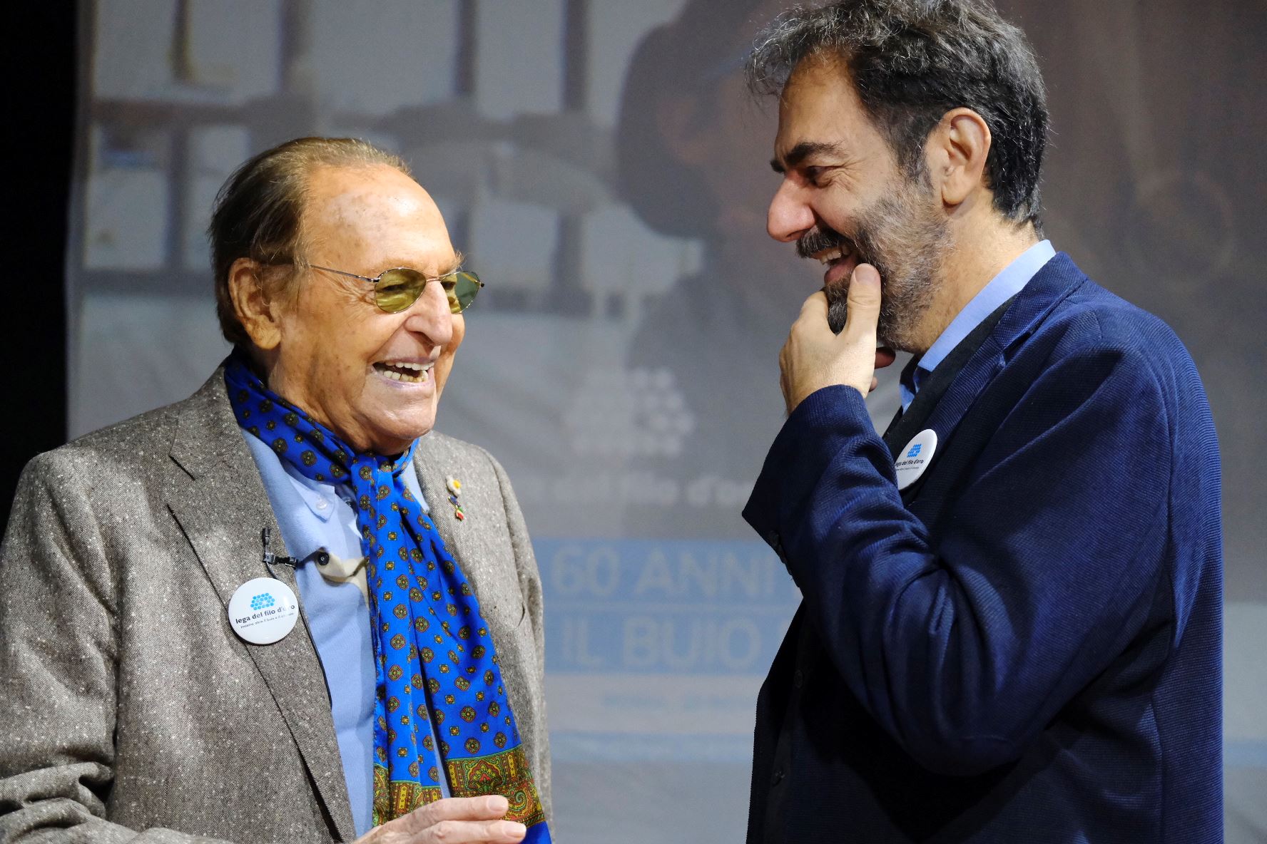 Renzo Arbore e Neri Marcorè