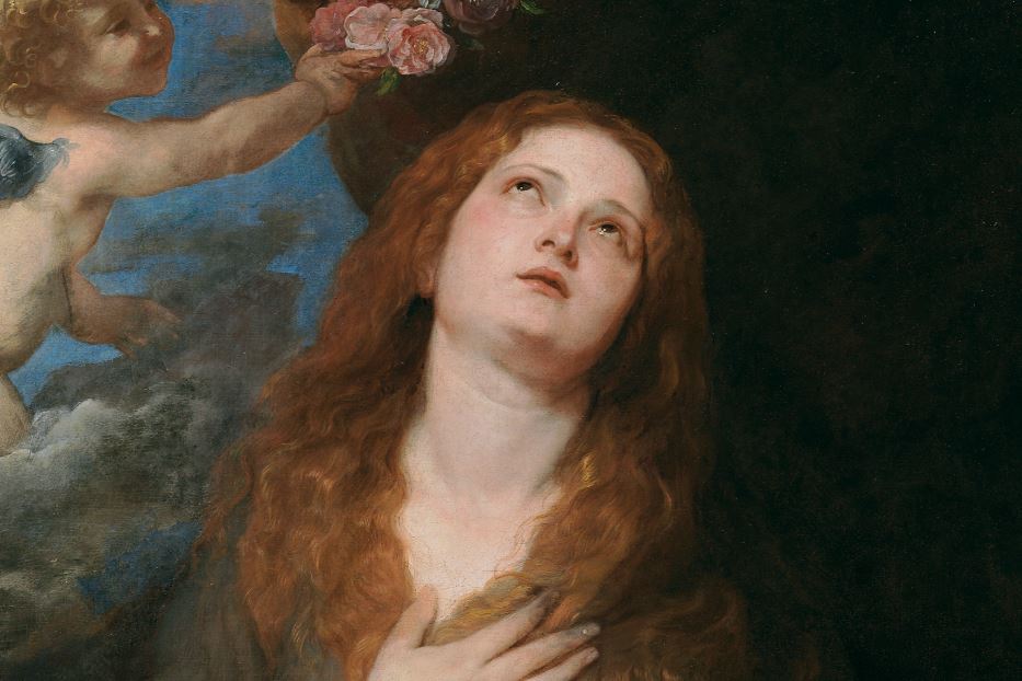 Antony van Dick, "Santa Rosalia", particolare. Madrid, Museo del Prado