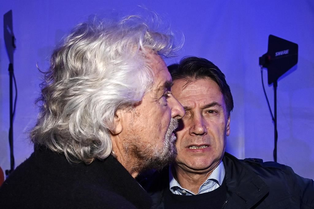 Beppe Grillo e Giuseppe Conte