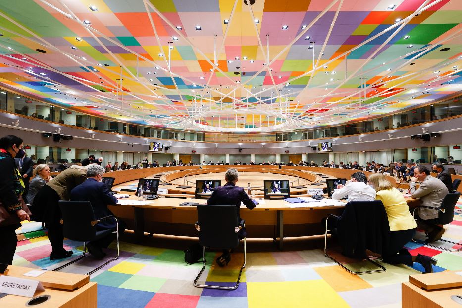 Una riunione del Consiglio dell'Ue
