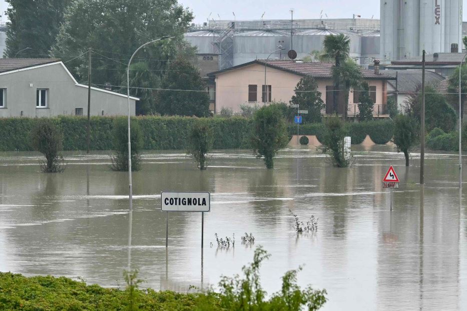 I quartieri vicino a Ravenna allagati