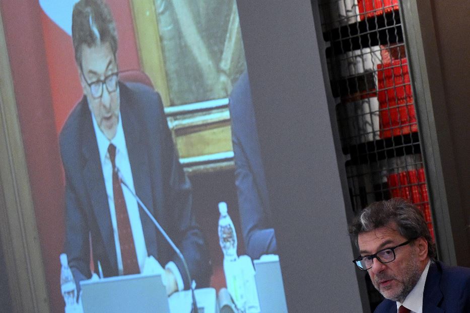 Il ministro dell'Economia Giancarlo Giorgetti