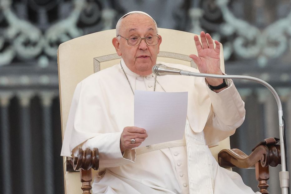 Papa Francesco durante l'Udienza Generale