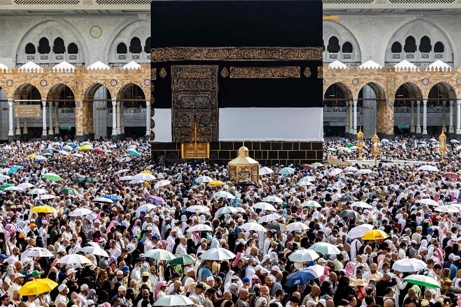 Pellegrini musulmani alla Mecca