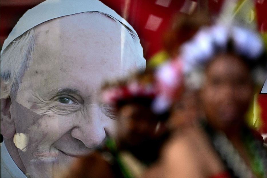 Un'immagine del viaggio del Papa in Oceania