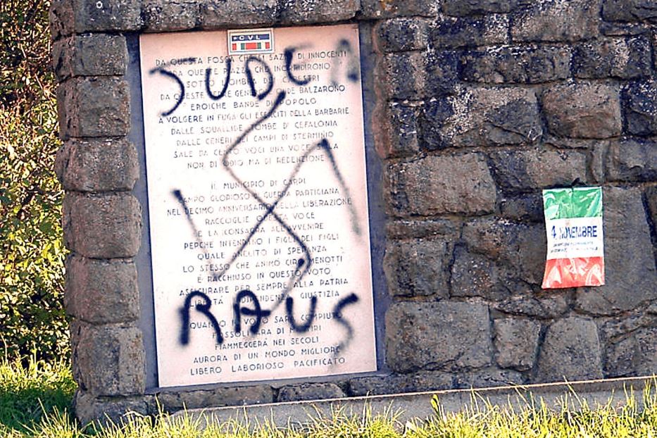 Vandalismo antisemita sui muri di Roma
