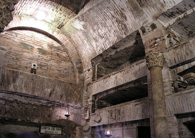 Roma, Catacombe di San Callisto, La cripta dei Papi