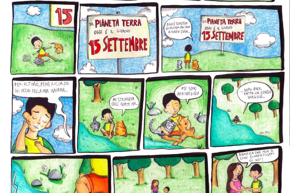 Il fumetto sul piccolo Mattia, che due anni fa morì nell'alluvione 