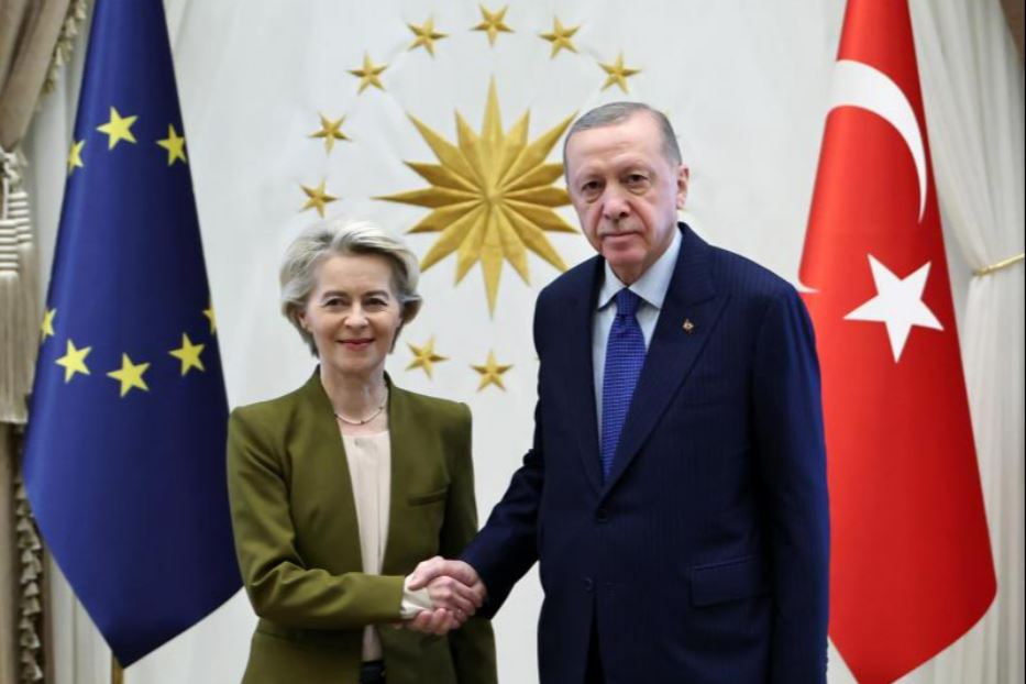 Ursula von der Leyen con Erdogan