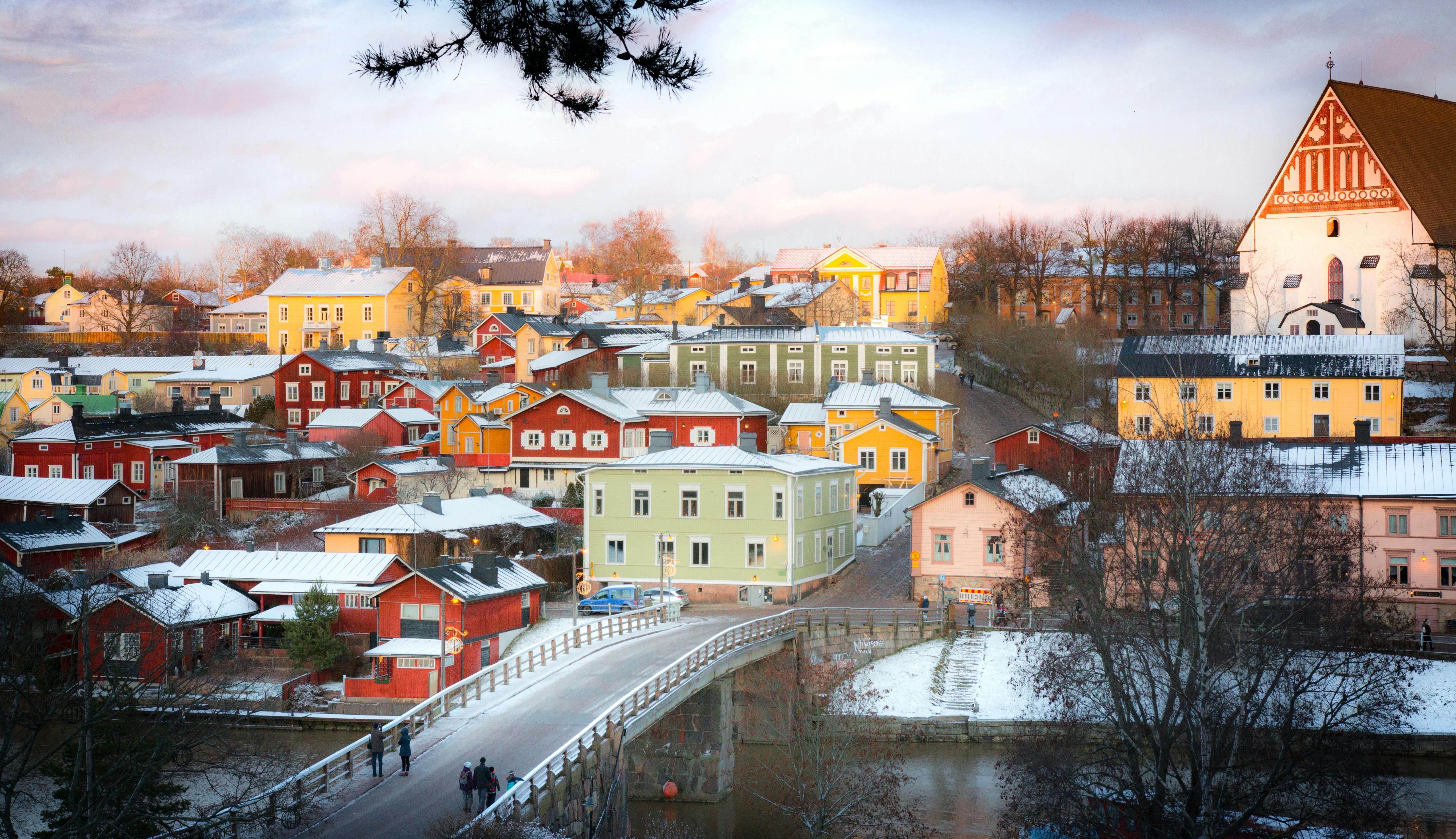 Una vista della città finlandese di Porvoo: la Finlandia ha uno dei tassi natalità più bassi d'Europa