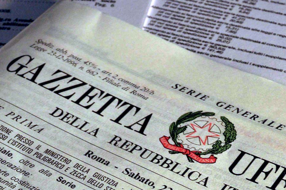 La legge sarà pubblicata lunedì sulla Gazzetta Ufficiale