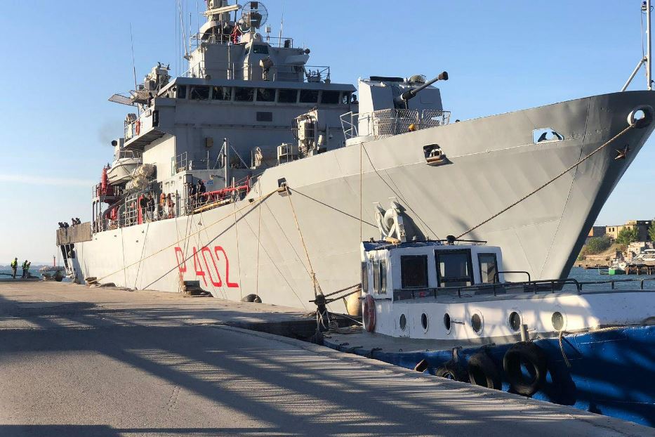 La nave della Marina militare Libra