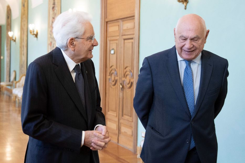 Il presidente della Repubblica Sergio Mattarella con il ministro della Giustizia Carlo Nordio