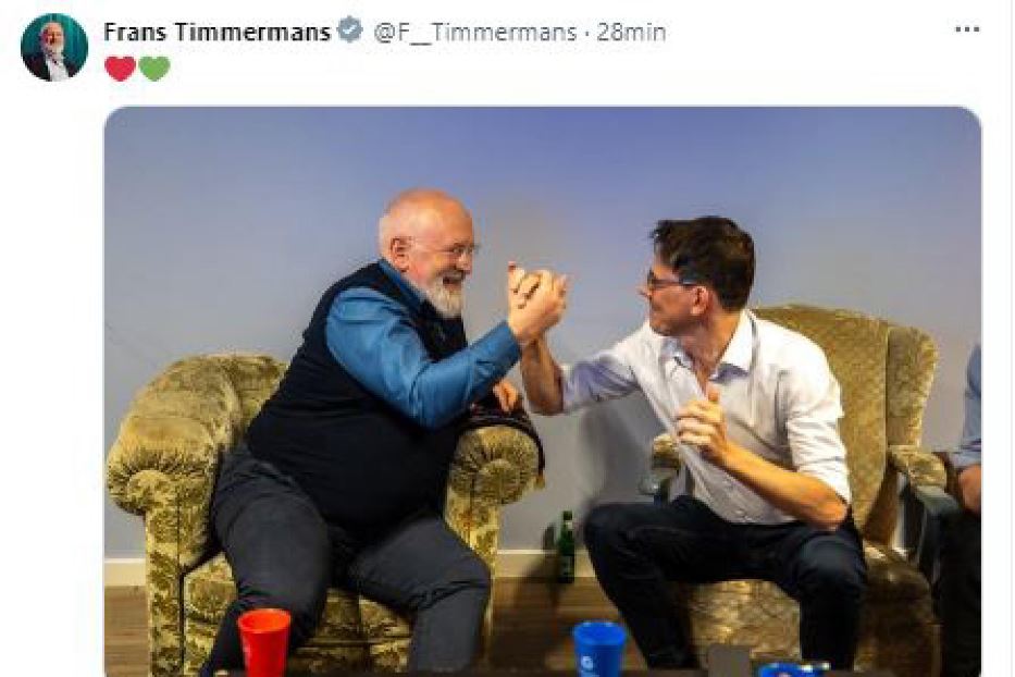 Il post su X di Timmermans