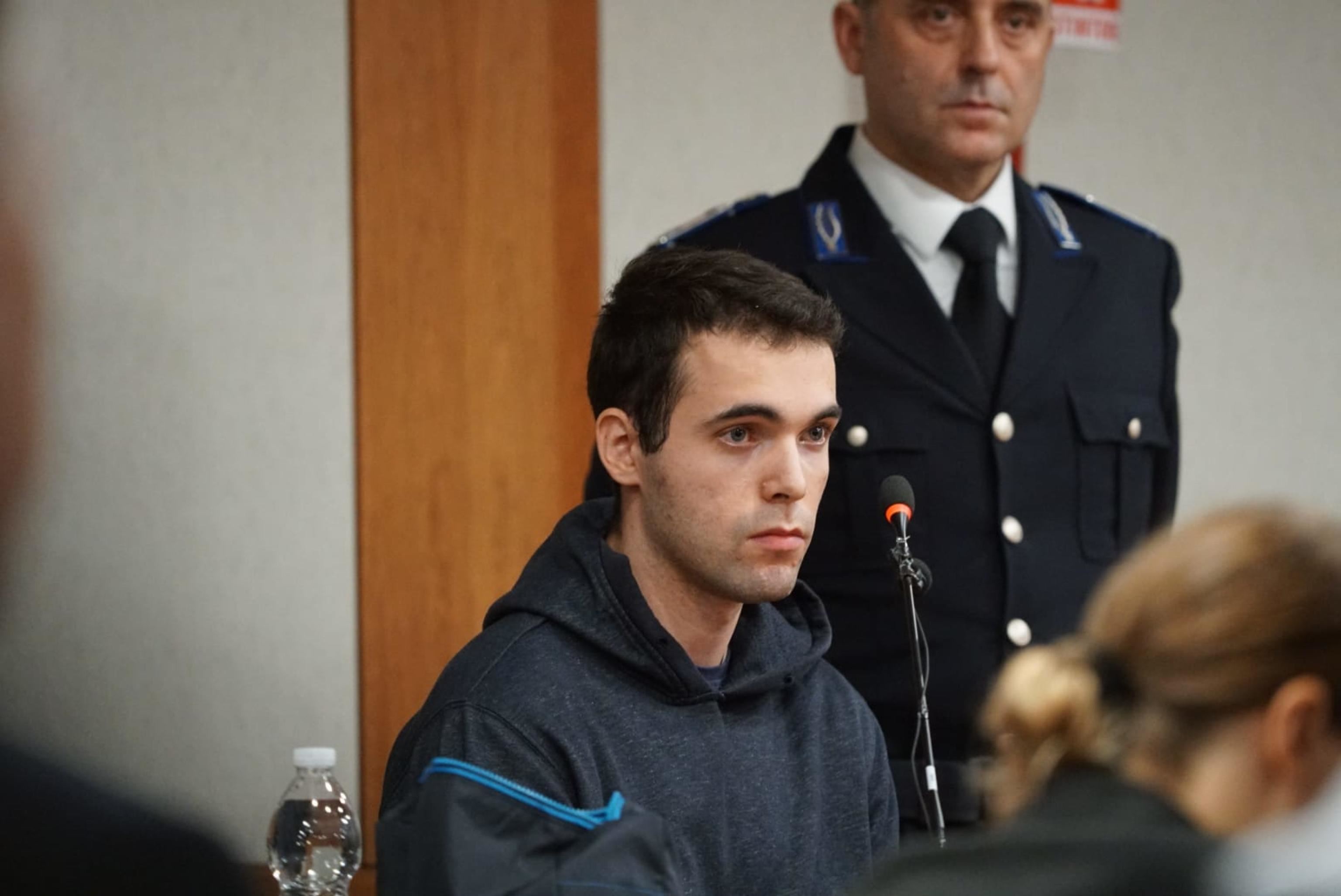 Filippo Turetta, in aula durante il processo