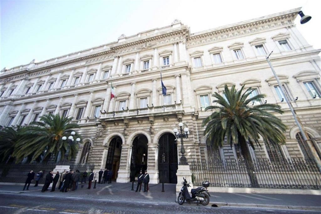 La sede della Banca d'Italia in via Nazionale a Roma