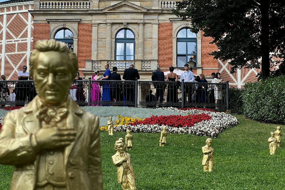 Il teatro del festival wagneriano a Bayreuth in Germania