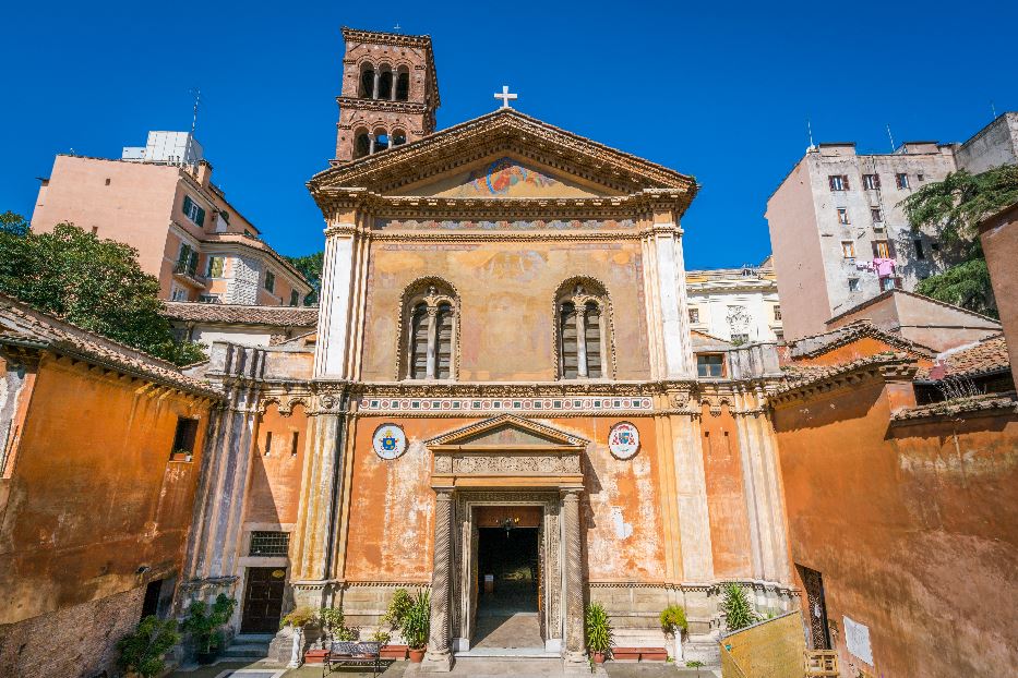 La chiesa di Santa Pudenziana, che sorge nel luogo dov’era una casa frequentata da san Pietro