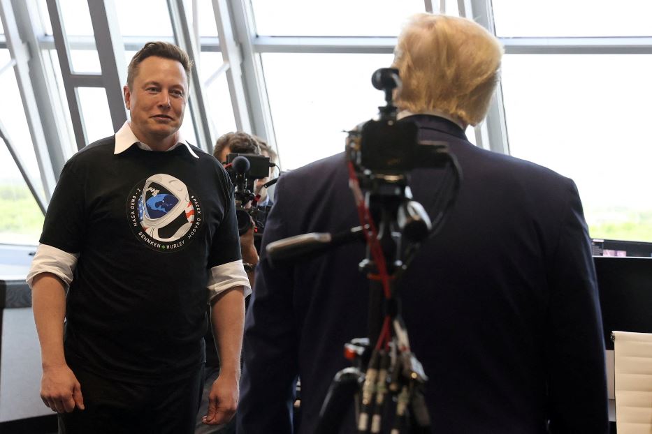 Elon Musk con Donald Trump