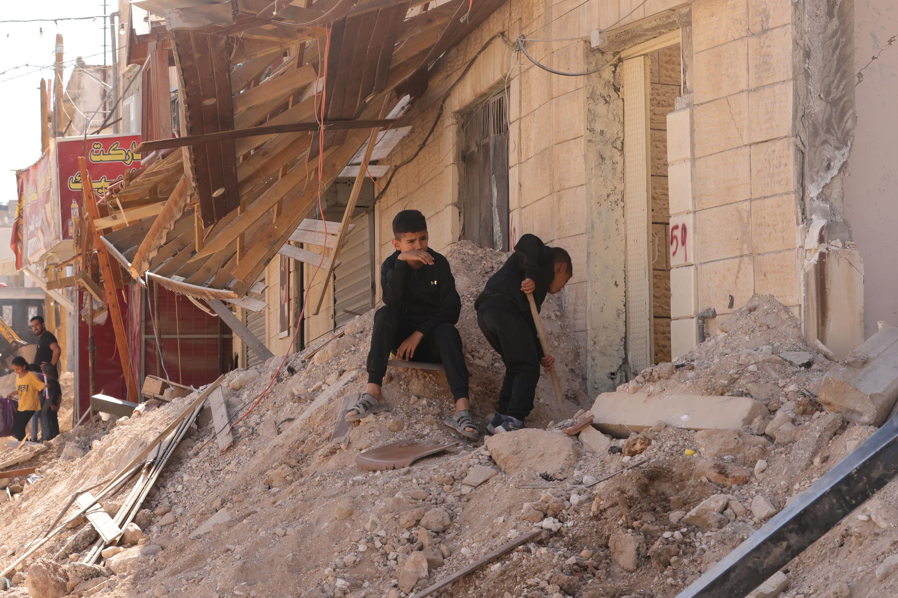 Distruzione nel "quartiere orientale" di Jenin