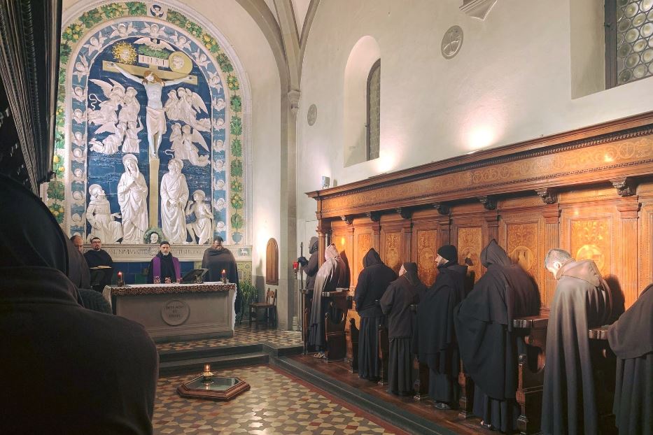 La cappella delle stimmate nel santuario francescano della Verna in provincia di Arezzo