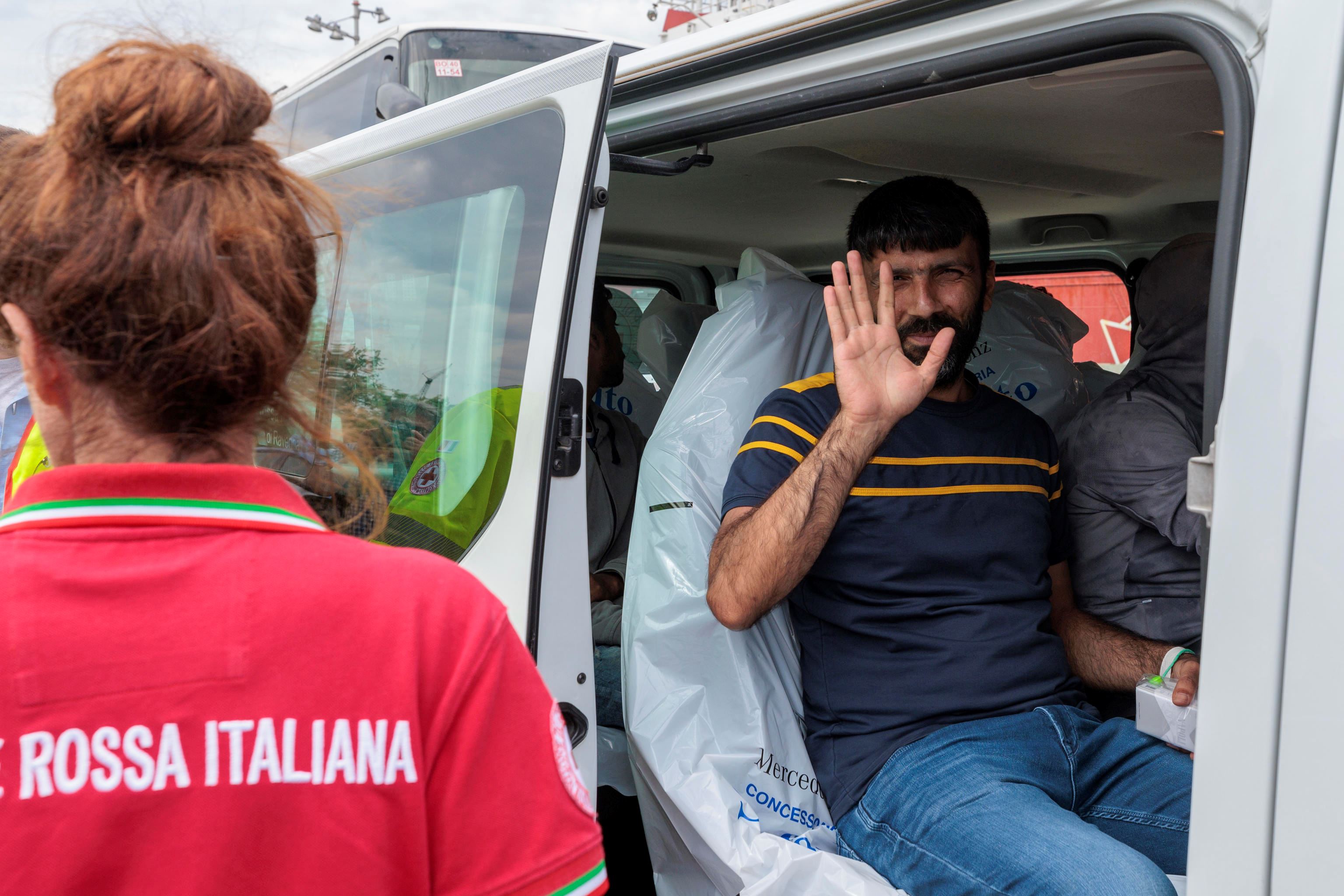 Migrante sbarcato a Ravenna nei giorni scorsi e trasferito nei centri d'accoglienza