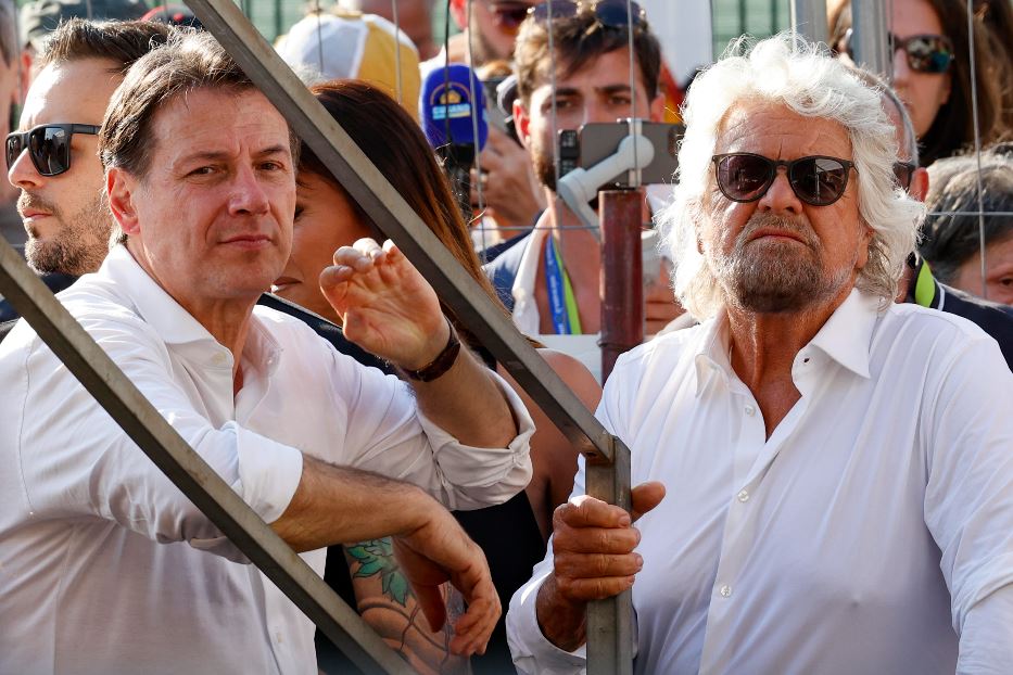 Giuseppe Conte e Beppe Grillo