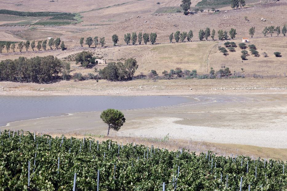 Il lago di Poma, in Sicilia, che sta scomparendo