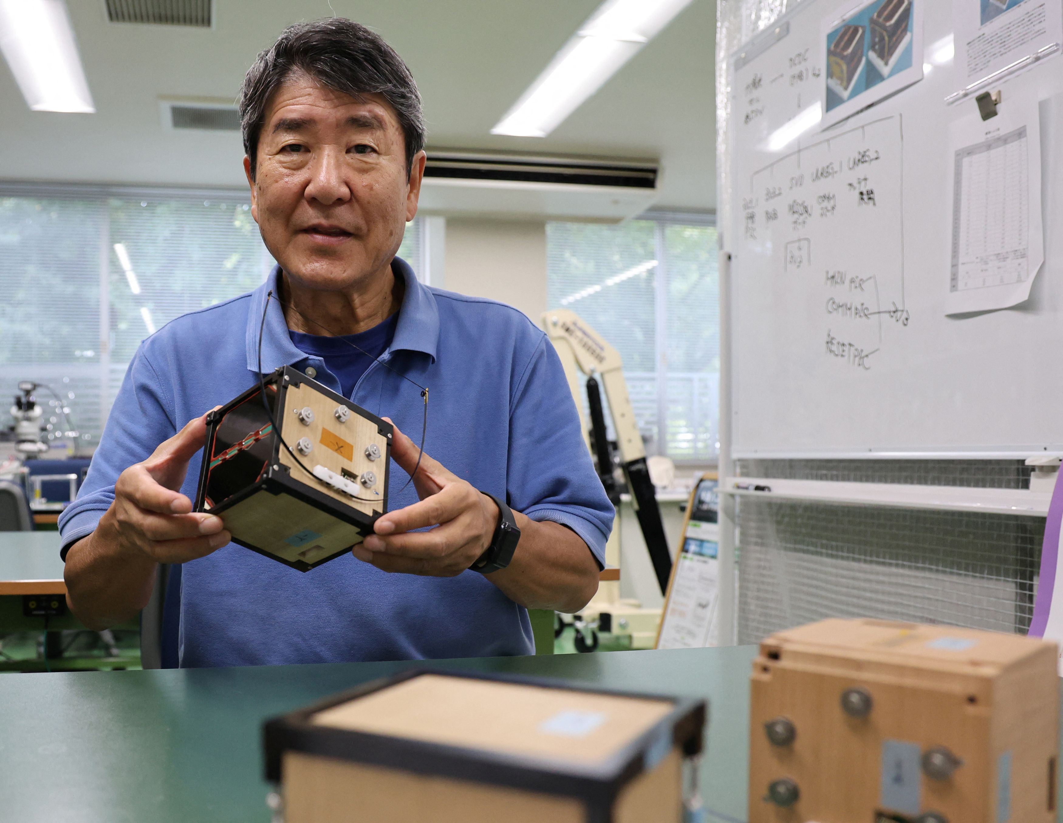 Japan sends out a wooden satellite