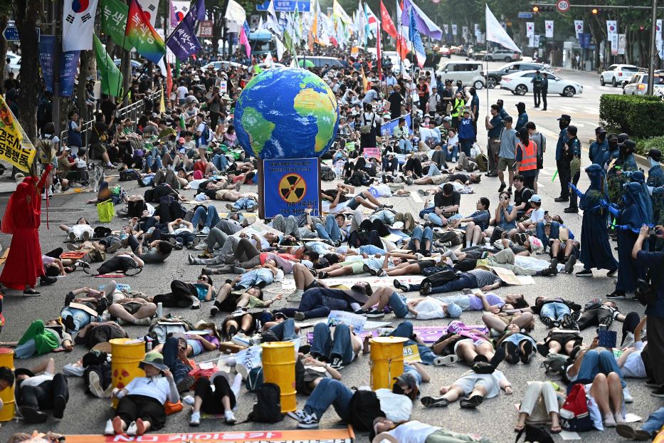 A Seul grande protesta contro gli effetti del cambiamento climatico