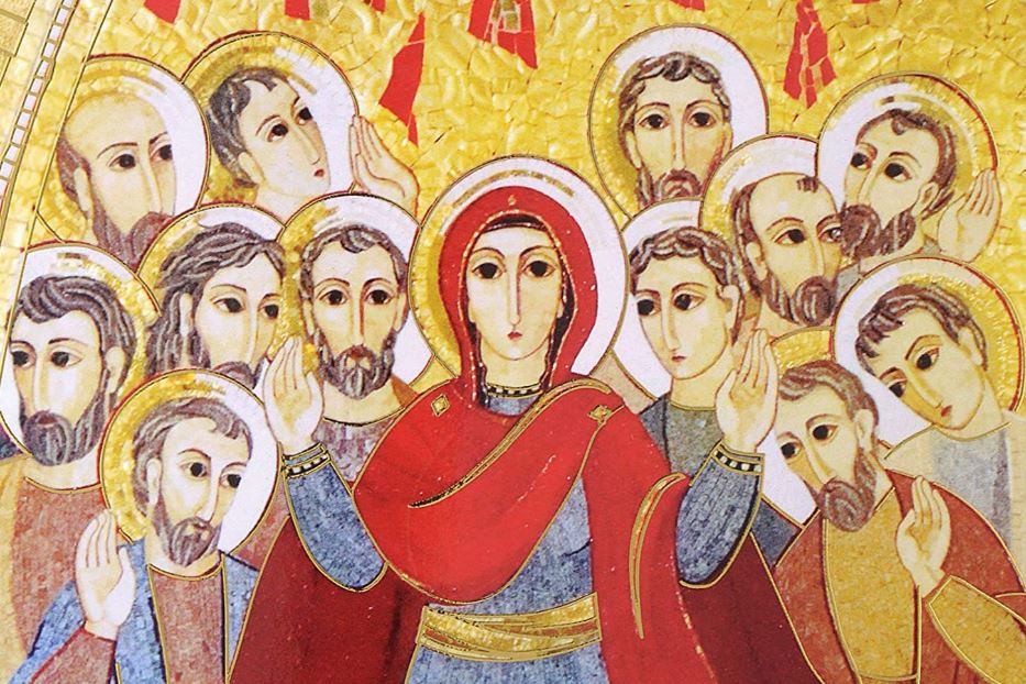La Pentecoste è uno dei mosaici di Marko Ivan Rupnik