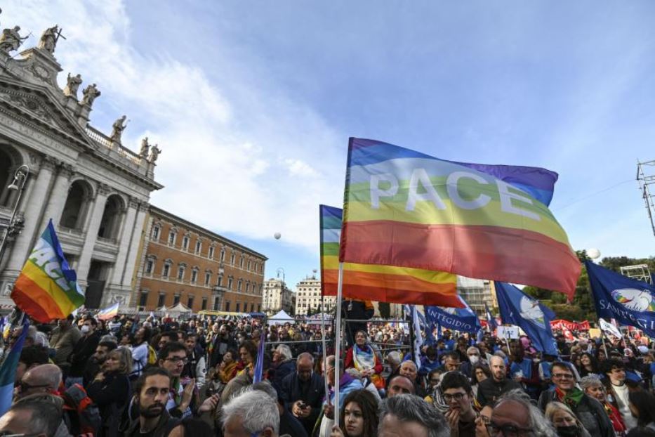 Manifestazione per la pace a Roma