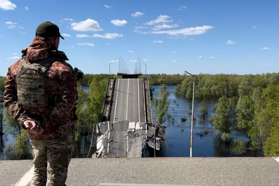Un punto del confine tra Ucraina e Bielorussia