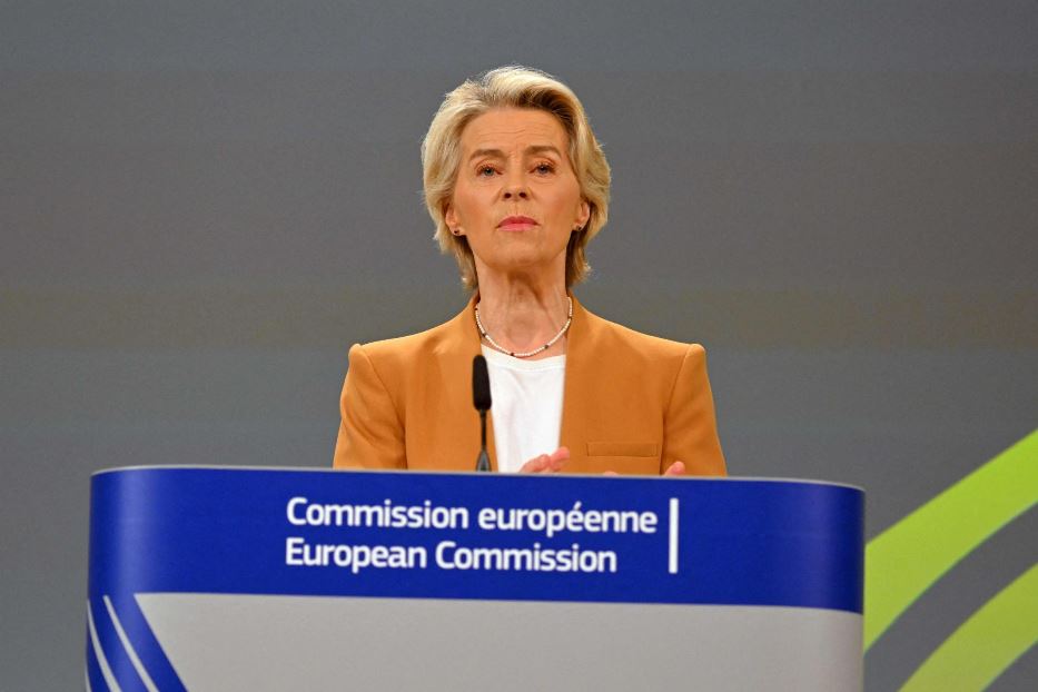 La presidente della Commissione Europea von der Leyen