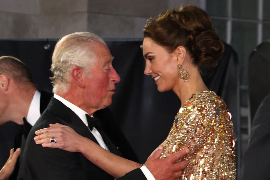 Re Carlo con la principessa Catherine