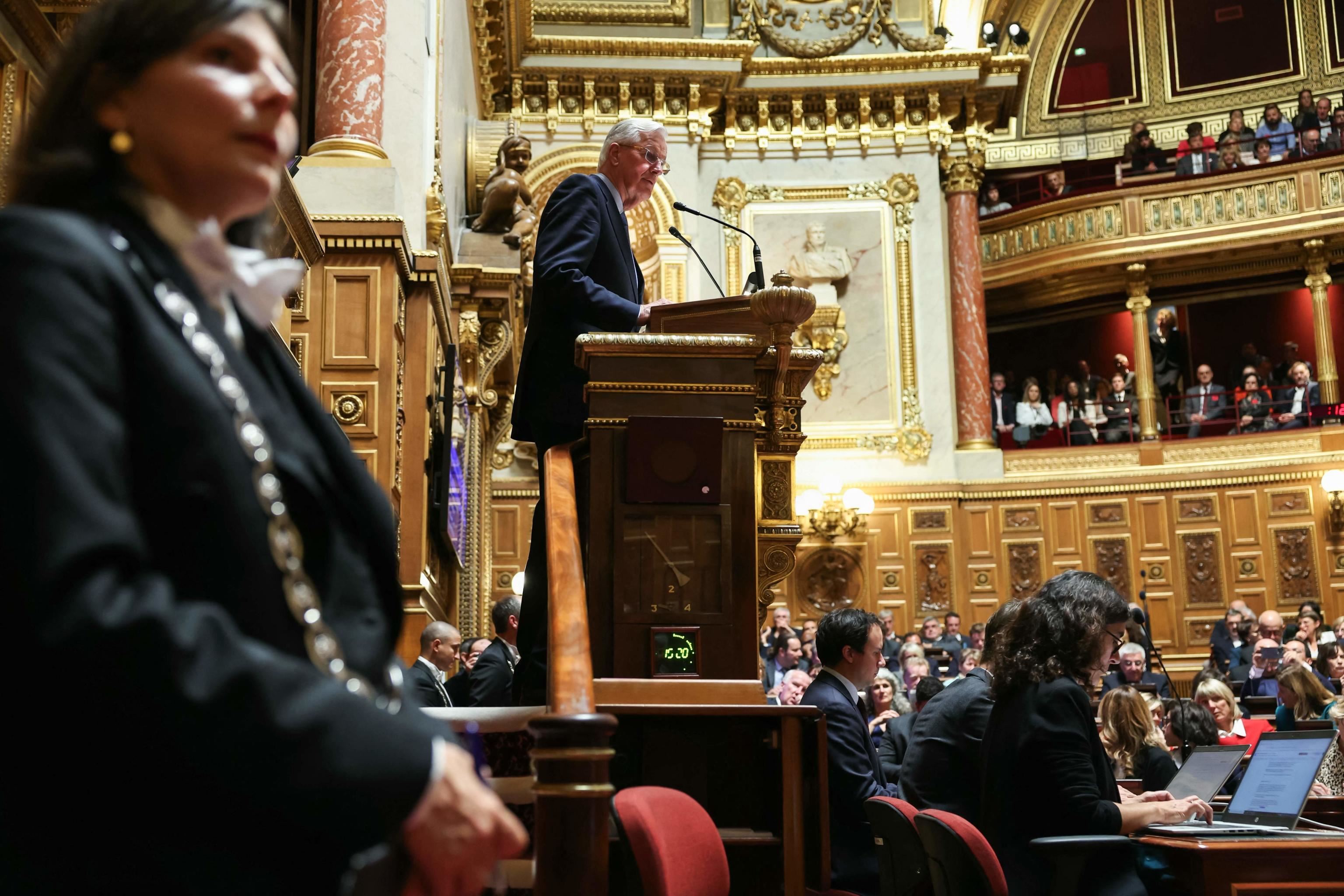 Michel Barnier presenta il suo programma in Senato