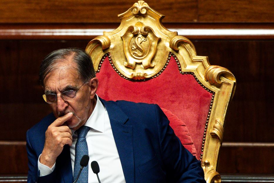 Il presidente del Senato Ignazio La Russa, protagonista della mediazione