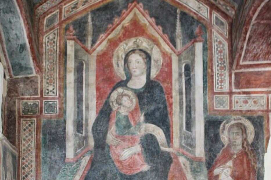 Affresco cappellina della Vergine del Battistero paleocristiano di Nocera Superiore