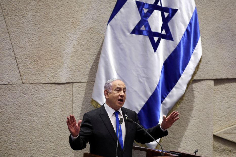 Il premier Netanyahu alla Knesset