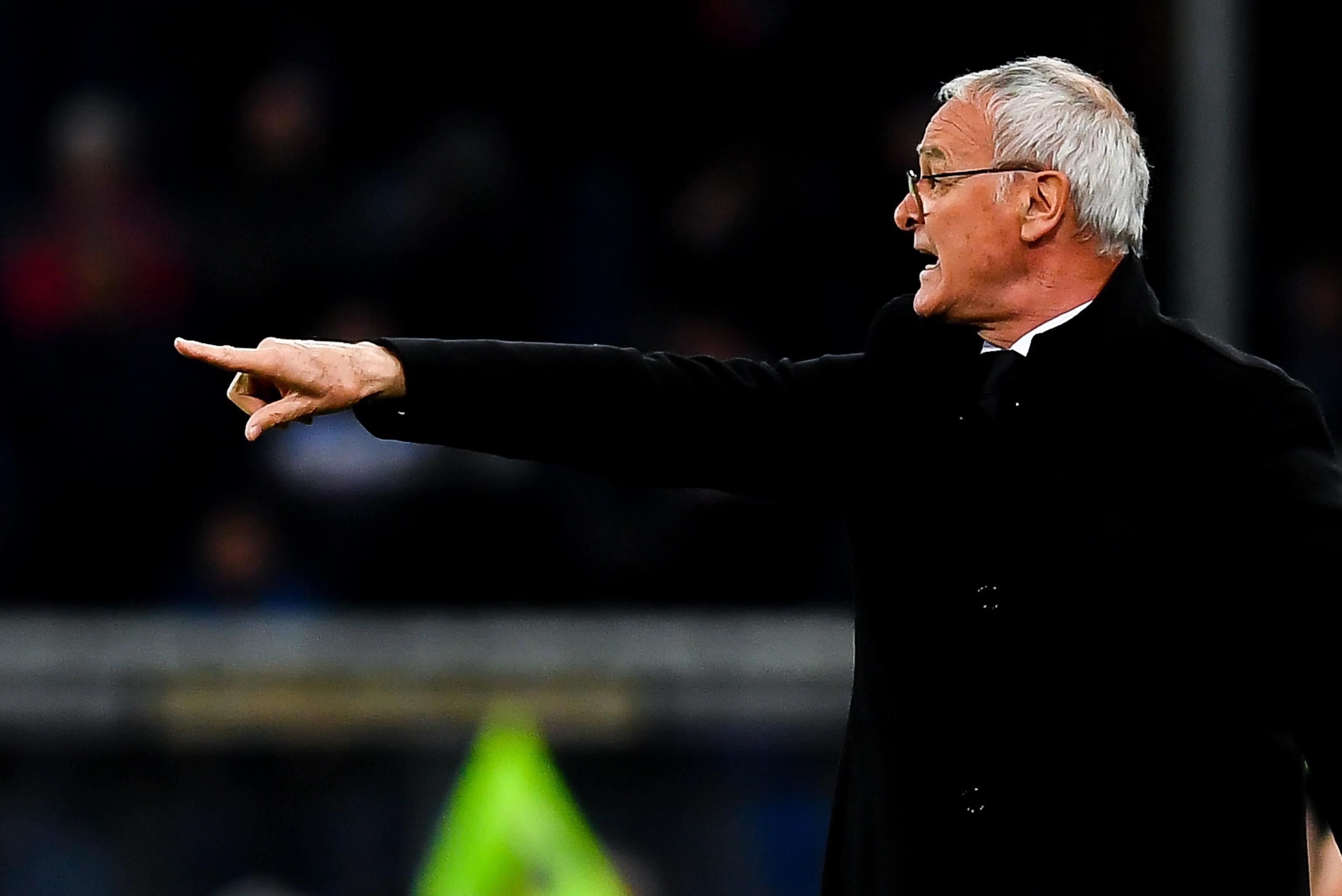 L'allenatore Claudio Ranieri, 73 anni, alla sua terza avventura alla guida della Roma