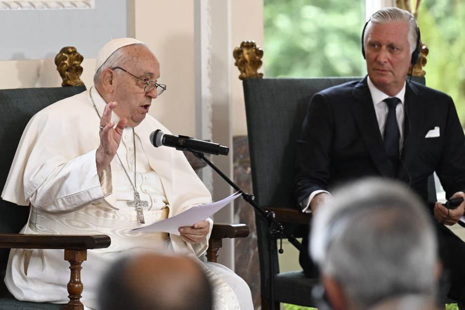 Il Papa con Filippo del Belgio