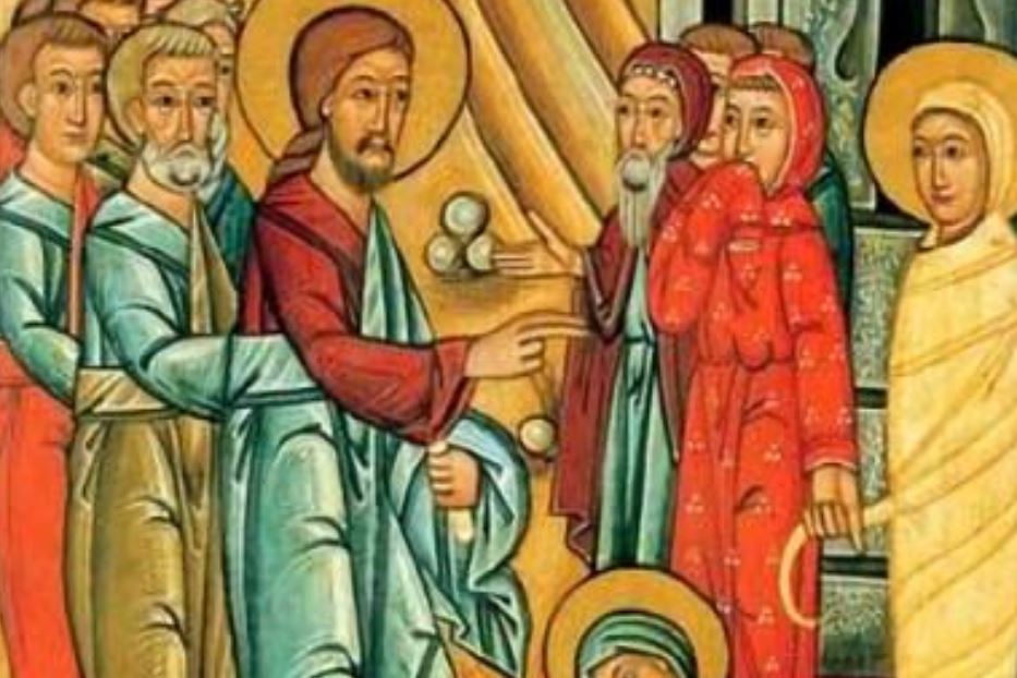 Icona russa delle risurrezione di Lazzaro