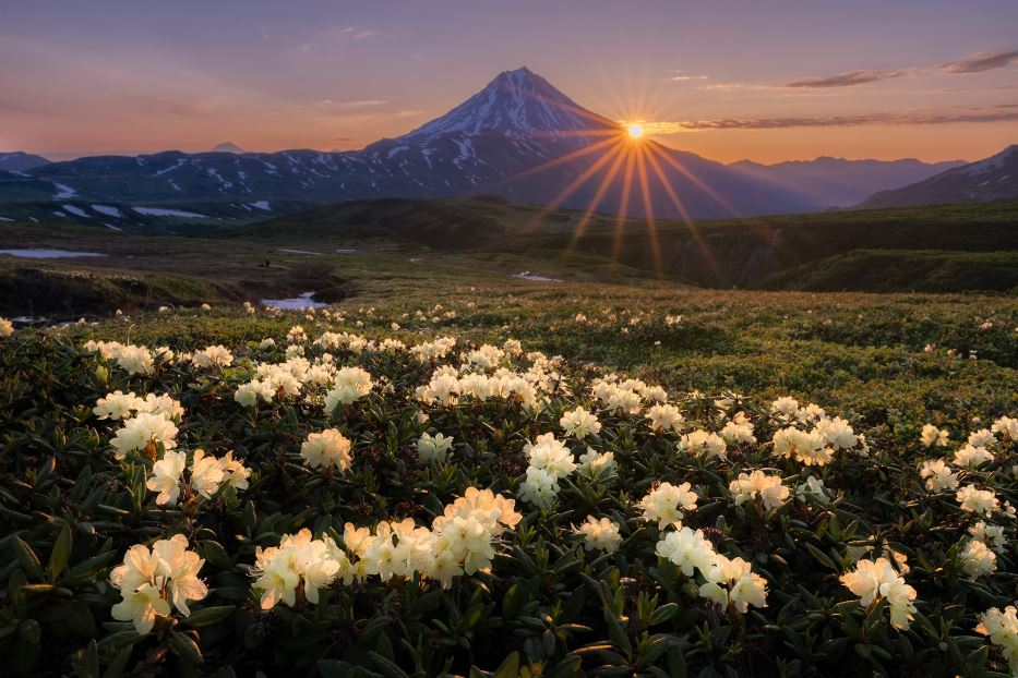 Kamchatka, alba sul vulcano Vilyuchinsky - © Stefano Tiozzo