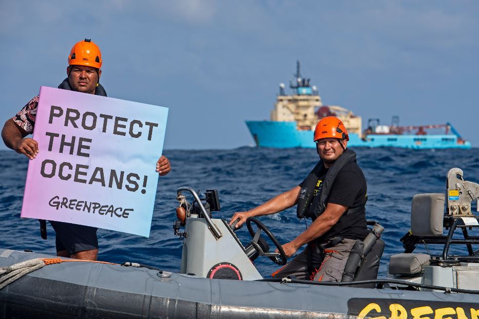 Una protesta ambientalista alle isole Fiji