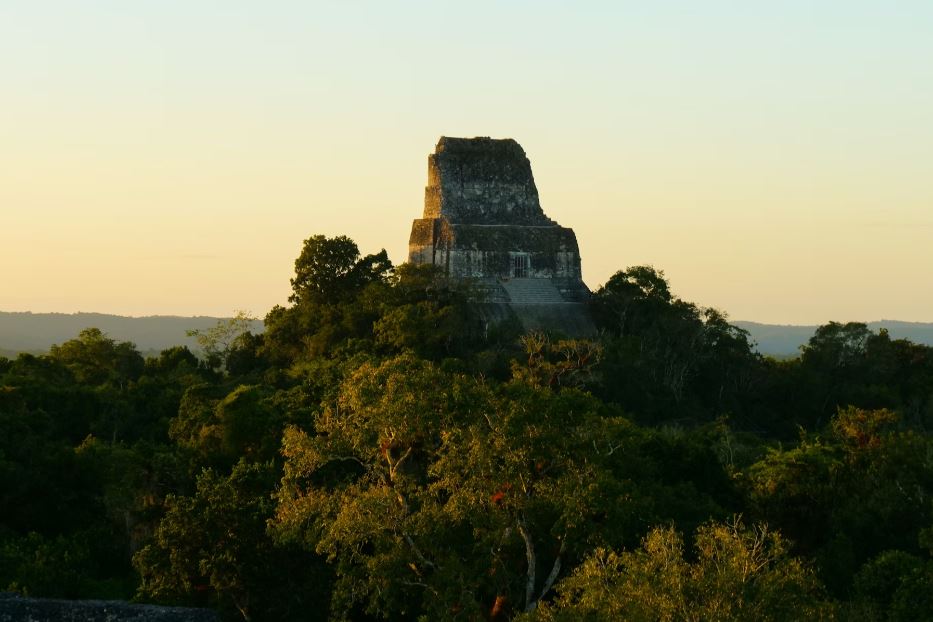 Una piramide maya del Tikal National Park, in Guatemala