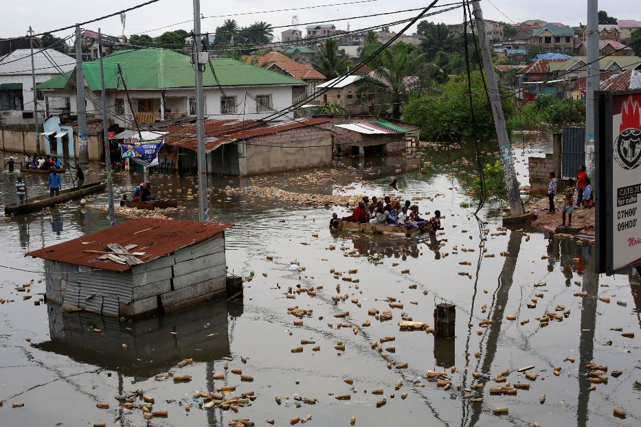 Interi quartieri della capitale Kinshasa sono sott'acqua