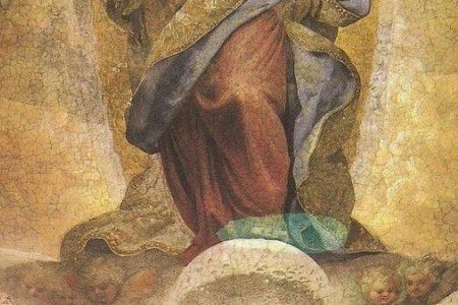 Un particolare dell'Immacolata Concezione di Ludovico Cardi, detto il Cigoli, nella cappella Paolina in Santa Maria Maggiore, a Roma