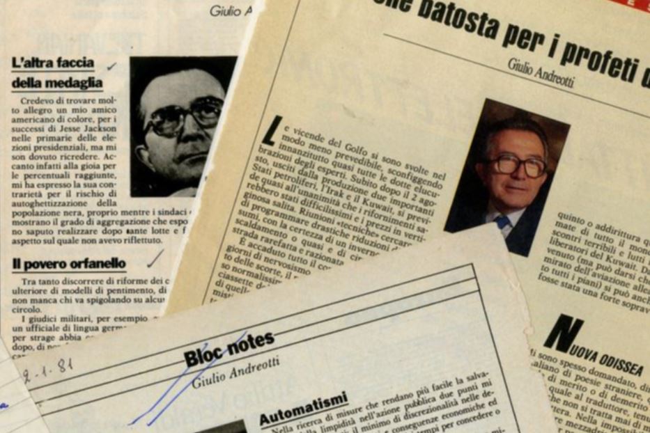 Online Bloc Notes la rubrica di Giulio Andreotti per L Europeo