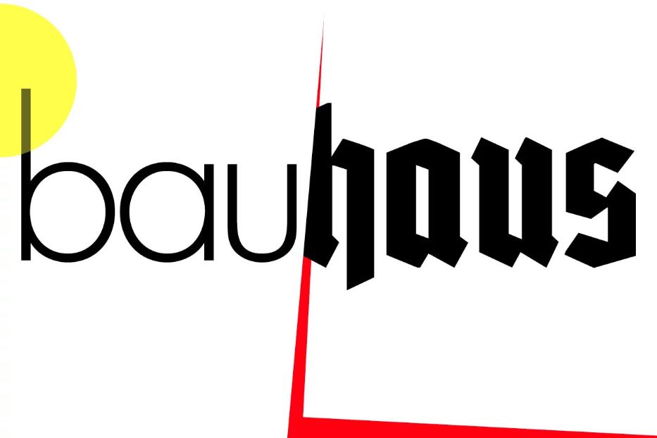 Il logo della mostra "Bauhaus und Nazionalsozialismus" a Weimar