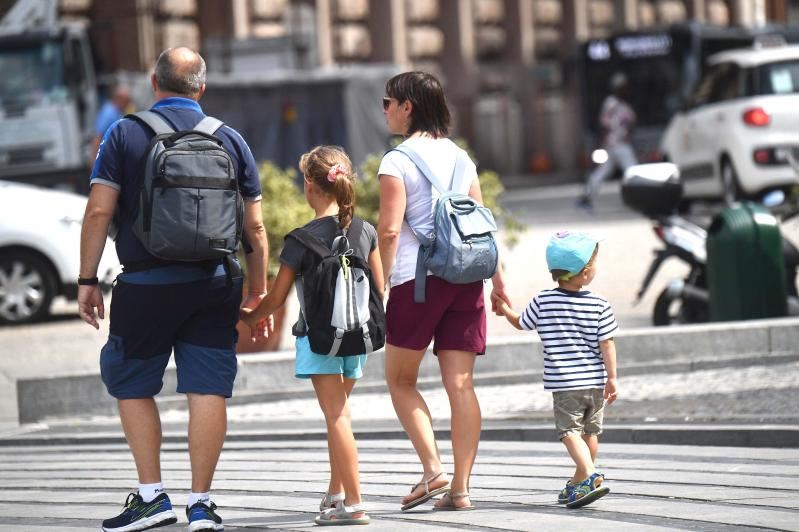 Una famiglia in vacanza